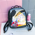 2022 New Style Clear Girls Backpack Korean Ladies Transparent PVC School Bag